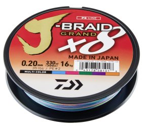 Daiwa J-Braid X8 Grand Multicolor 0,35mm/300m