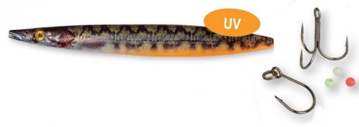 Savagegear 3D Line Thru Sandeel 85mm, Eel Pout UV