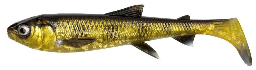 Savagegear Whitefish Shad 23cm, Black Gold Glitter