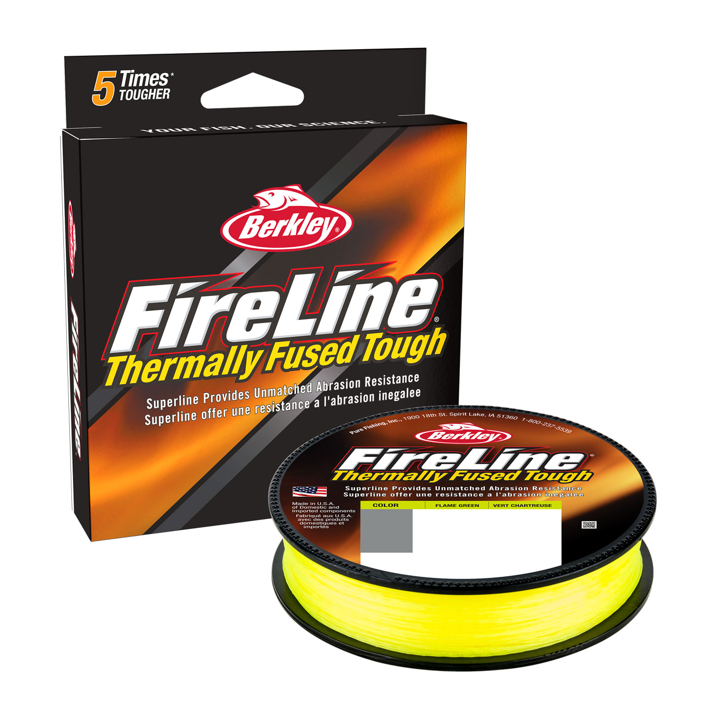 Berkley Fireline 150m, Flame Green