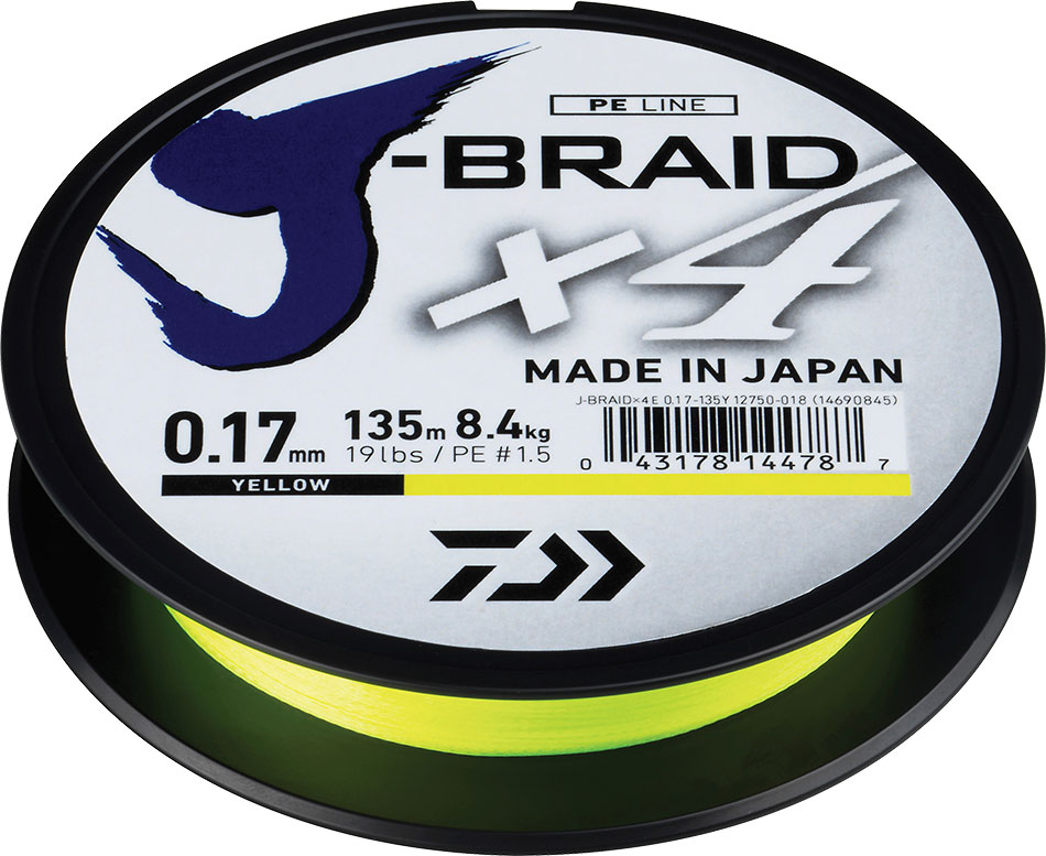 Daiwa J-Braid x4 Yellow