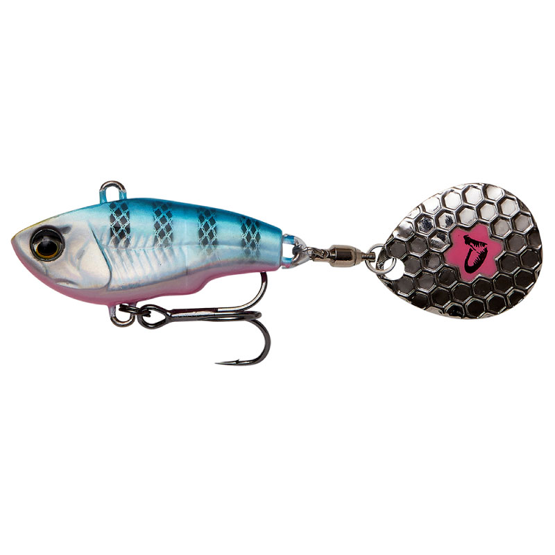Savage Gear Fat Tail Spin, 16gr, Blue Silver Pink