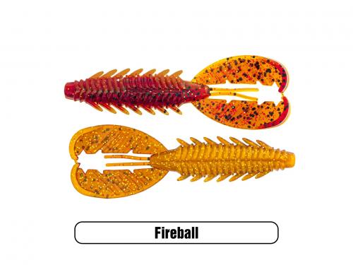 X Zone Adrenaline Craw Jr. 3.5" Fireball 7p