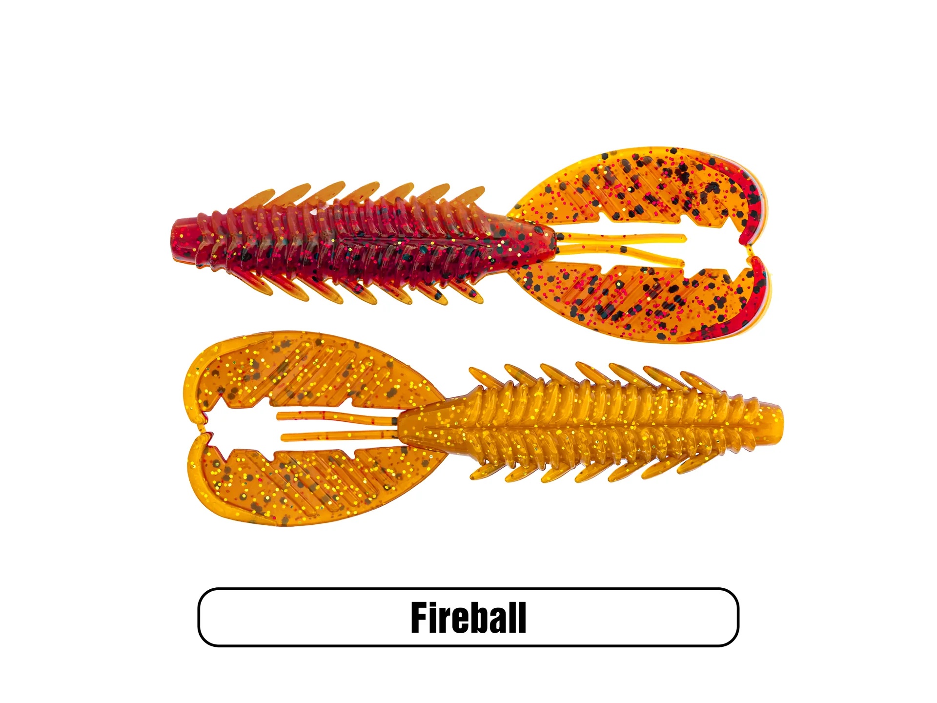 X Zone Adrenaline Craw Jr. 3.5" Fireball 7p